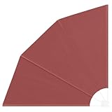 Hoopleep Faltbarer Balkonfächer Terracotta-Rot 140x140 cm, UV-beständiger Sichtschutz für...