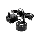 Kleine Steingartenwasser-Bonsai-Pumpe und Zerstäuber, All-in-One, Maichine, zirkulierender Nebel,...