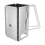 DZHCBNE Tragbarer Faltbarer Holzofen Edelstahlstählen Taschenofen Outdoor Holzöfen Zum Camping...