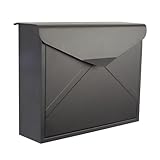 Perel Briefkasten Verona, Wandmontage oder freistehend, inkl. 2 Schlüssel, Abmessungen (H x B x T)...