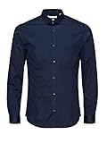 JACK & JONES Herren Freizeit Hemd JJPRPARMA Slim Fit Weiss Blau Schwarz XS-XXL, Größe:M,...