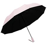 UV Sun Rain Umbrella,12 Ribs Compact Folding Travel Umbrella for Women Men Kids, Auto Open Close...