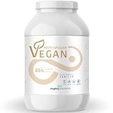 Mighty Elements VEGANES PROTEIN VANILLE 1kg - 85% pflanzliches Eiweiß, 5k-Proteinpulver...
