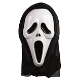 YceLon Scream Maske, Gruselige Ghostface Maske Für Halloween, Gruselmaske Aus EVA, 17cm X 28cm,...