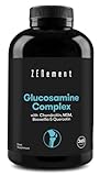 Glucosamin Komplex mit Chondroitin, MSM, Boswellia und Quercetin, 365 Kapseln | GMO-frei, frei von...