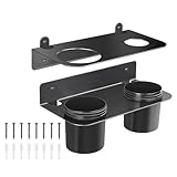 Nudorpn Doppel-Trichterhalter für Öl – Wandhalterung für Werkstatt Auto mit abnehmbaren...