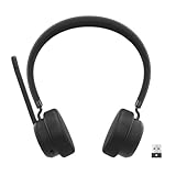 Lenovo - Headset - On-Ear - Bluetooth - kabellos - Adapter USB-A via Bluetooth - Schwarz -...