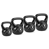 20 kg Kettlebell-Set 4-teilig – Kettlebell Gewicht für Heim-Fitnessstudio, 2/4/6/8 kg Heavy Duty...