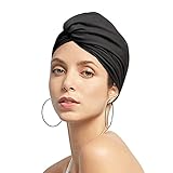 Schwimmkappe Damen Turban Badekappe Ohrenschutz Badehaube rutschfest Swimming Cap Retro Schwimmhaube...