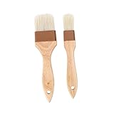HANABASS 1 Satz Hitzebeständige Backpinsel Mit Naturborsten Und Holzgriff Praktische Grill Und...