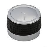 Verchromtes Grill-Einstellknopf-Set, rutschfester Silikonring für einfache Handhabung (58 mm)