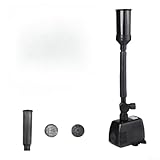 Gartenteichpumpe mit einstellbarer Durchflussmenge und mehreren Düsenarten für individuelle...