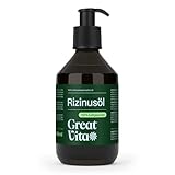 VitaFeel Rizinusöl 250 ml - 100% reines kaltgepresstes Öl, nativ Ph. Eur., Wimpern Serum, Haaröl,...