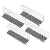 SOIMISS 4 Stück Magnetische Regaleinteiler aus Kunststoff Transparent 150X50X40Mm Stabile...