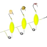 Duroecsain Welsvorfächer mit 3 umgekehrten Haken - Schwimmer zum Welsfischen | Köder für Wasser,...