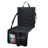 QOXEZY Tragbarer Rückstuhl, faltbares Sitzkissen mit hoher Rückenlehne, ergonomisches Design, 600D...