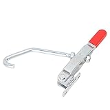 Spannverschluss Türspanner, Türspannerclip, Metall verzinkt, langlebig, Ergonomischer Vinylgriff -...