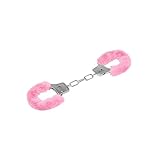 EIS Metall Handschellen mit Schlüssel, Bondage Fesseln Handschellen mit rosa Plüsch, Handcuffs zum...