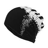 Multifunktions-Beanie-Mütze mit Klavierdruck, weiche Stretch-Kappe, Kopfwickel, modischer Schal...