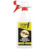 STOP & KILL Universal Insekten Spray 500ml| Bekämpfung mit Sofort- und Langzeitwirkung gegen alle...