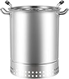 Smoker Holzkohlefass BBQ Grill, BBQ Hging Ofen, Edelstahl BBQ Grill Mesh Barrel Mit 20 Stück Kabob...