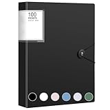 A4 Sichtbuch A4 mit Klarsichthüllen, 100 Taschen Mappe mit Klarsichthüllen, Ordner mit Folien...