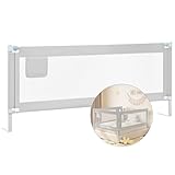 WOLTU Bettgitter, 200 cm Bettschutzgitter für Kinder Baby, Rausfallschutz Bett Boxspringbett...