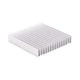 Alu Kühlkörper, 100 * 100 * 18mm Kühlkörper Selbstklebend Mini Kühlkörper 1 Stück Heatsink...