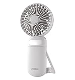 X4-LIFE Mini Tragbarer Handventilator mit Spiegel und LED-Licht - Akku USB - 3 Stufen, leise,...