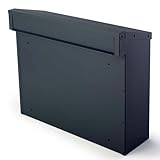 SafePost 925 Zaunbriefkasten Anthrazit - Wetterfester Briefkasten mit Rückseite-Entnahme -...