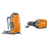 Mantona Kamerarucksack elementsPro 40 orange DSLM Travel schwarz Reisestativ