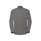 Mammut Lenni Longsleeve Shirt Men | Outdoor Hemd für Herren, Atmungsaktiv, Langarm | Steel-Black,...