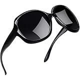 Joopin Große Sonnenbrille Damen Schwarz UV400 Übergroße Damen Sonnenbrille Polarisierte Modern...