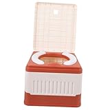 PACKOVE Faltbare Tragbare Toilette für Erwachsene Klapptoilette für Auto Notfalltoilette PP Leicht...