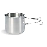 Tatonka Becher Handle Mug 500 ml - Tasse aus rostfreiem Edelstahl - Mit Klappgriffen und...
