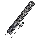 Brennenstuhl Primera-Tec Comfort Switch Plus Steckdosenleiste 7-Fach mit Überspannungsschutz (2m...