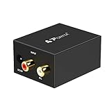 Portta Analog zu Digital Audio Konverter - Analog auf Digital Wandler - RCA R/L zu Toslink/SPDIF...