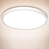 Deckenlampe LED Deckenleuchte Flach Rund, Ultra Dünn Lampe Decke Flurlampe 18W Weiß 4000K 1600LM...