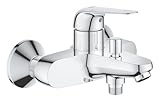 GROHE Swift, Badewannenarmatur mit Werkzeug (Duscharmatur für Badewanne, Auto-Umstellung...