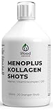 MENOPLUS Kollagen Shots, Flüssiger Nährstoffkomplex, 10.000mg Fischkollagen, Mit Vitaminen und...