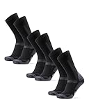 DANISH ENDURANCE Merino Wandersocken, Sommer Trekkingsocken, Unisex, Herren, Damen & Kinder, 3 Paar,...