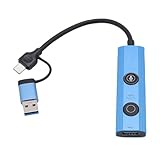 Asixxsix AI -Laptop -Dockingstation, 3 in 1 Typ C, USB -Doppelmonitor, 60 Sprachen Multiport...