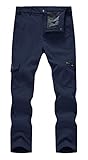 donhobo Herren Winter Wanderhose Wasserdicht Softshellhose Outdoorhose Thermohose Winddichte Skihose...