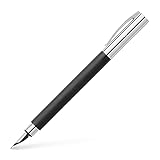 FABER-CASTELL 148140 - Füllfederhalter AMBITION Edelharz, Feder: M, inklusive Geschenkverpackung,...