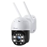 5X Optischer Zoom 5MP Überwachungskamera Aussen WLAN, Ctronics PTZ WLAN IP Kamera Outdoor mit...