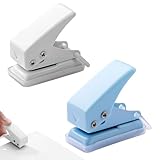 2 Stück Mini Locher,Einzellocher,Locher Einzelloch,Mini Locher Schule,Taschenlocher,Für Ordner,...