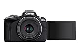 Canon EOS R50 Systemkamera + RF-S 18-45mm is STM Objektiv - Spiegellose Kamera (Digitalkamera mit...