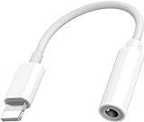 PADCR Lightning Kopfhörer Adapter, Lightning zu 3,5mm Klinke Kopfhörer Audio Adapter [Apple MFI...