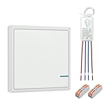 230V Lichtschalter Set, Thinkbee An Aus Schalter Wireless Drahtlose Elektrische Schalter mit...