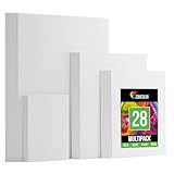 Zenacolor Leinwand Set 28 Stück - Leinwand Zum Bemalen Groß - Canvas Multi-Größen 30x40 (A3),...